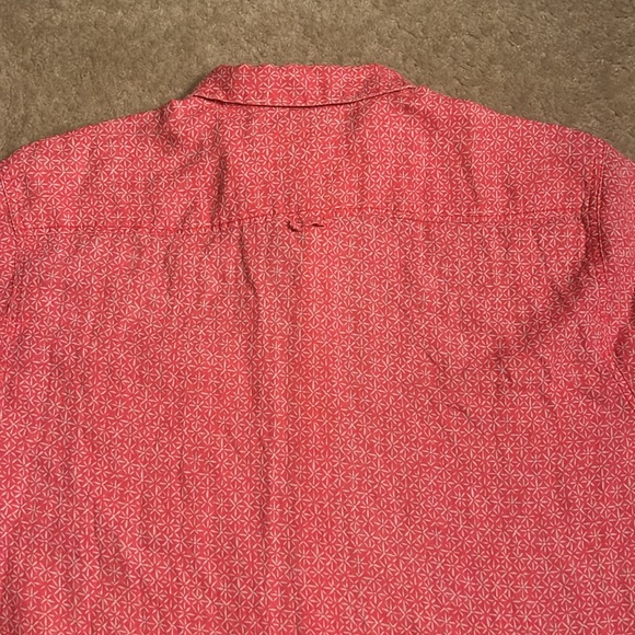 NWT! True Grit Men's Lux Linen Batiks SS 1 Pocket Shirt XL - Picture 6 of 7